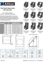 Two Piece Heavy Duty Silt Trap Datasheet and Installation Guide