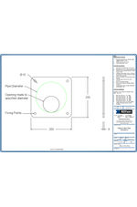 Galvanised steel orifice plates - flat