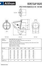 Althon HDPE pipe mounted flap valves datasheet