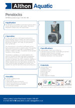 Inline penstock datasheet