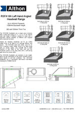 RSFA18A Left Hand Angled Datasheet and Installation Guide and Installation Guide