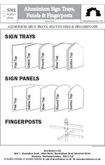 Aluminium Sign & Fingerpost Price List