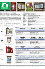 Oak top 10 noticeboards