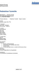Pedestrian turnstile Q40