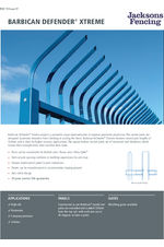 Barbican Defender Xtreme spec sheet