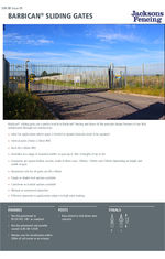 Barbican sliding gates spec sheet