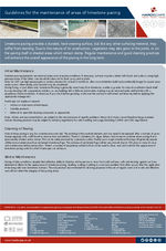 Guidelines for maintaining limestone paving