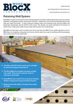 WoodBlocX Retaining wall information