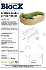 Bealach double bench planter