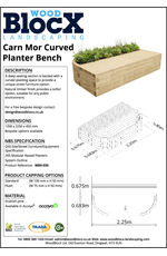Carn Mor planter bench