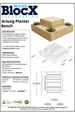 Arisaig planter bench