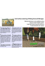 Leaky Pipe for equestrian centres