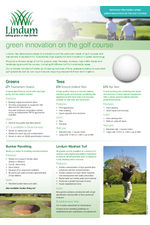 Golf turf technical sheet