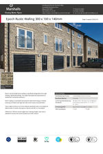 Epoch Rustic Walling 300 x 100 x 140mm Datasheet