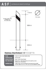 ASF 5009/114 bollard datasheet