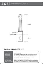 ASF 122 cast iron bollard