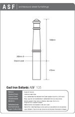 ASF 105 Recycled Cast Iron Bollard