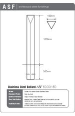 ASF 5000 150 Stainless Steel Bollard