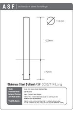 ASF 5002 114 Bollard PDF