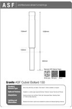 Cubist Granite Bollard 150