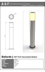 ASF Rox Illuminated Bollard