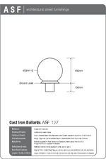 ASF 127 cast iron bollards