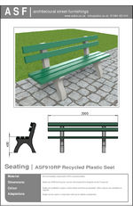 ASF 910RP recycled plastic seat