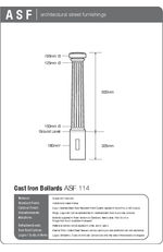 ASF 114 Cast Iron Bollard