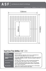 ASF 338 Cast Iron Tree Grille