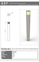 ASF Vap Illuminated Bollard