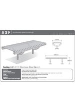 ASF 6002 Stainless steel bench