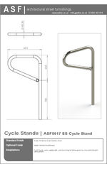 ASF 8017 Stainless Steel Cycle Stand