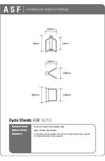 ASF 8013 Stainless Steel Cycle Rack