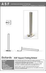 ASF Square Fold Down Bollard
