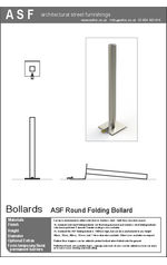 ASF Round Fold Down Bollard