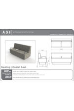 ASF Cubist Granite Bench Seat