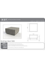 ASF Cubist Granite Bollard Seat