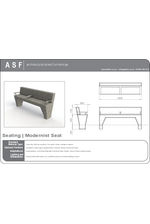 ASF Modernist Granite Bench Seat