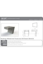 ASF Modernist Features Granite Bench