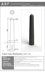 ASF 104 Recycled Cast Iron Bollard