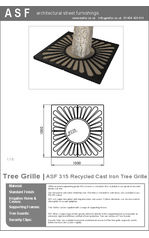 ASF 315 Cast Iron Tree Grille