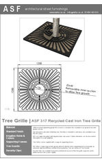 ASF 317 Cast Iron Tree Grille