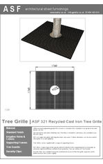 ASF 321 Cast Iron Tree Grille