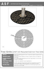 ASF 323 Cast Iron Tree Grille
