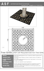 ASF 324 Cast Iron Tree Grille