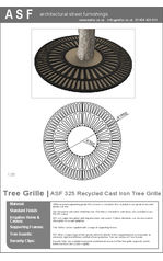 ASF 325 cast iron tree grille
