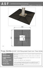 ASF 329 Cast Iron Tree Grille