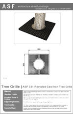 ASF 331 Cast Iron Tree Grille