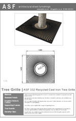 ASF 332 Cast Iron Tree Grille