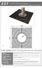 ASF 337 Cast Iron Tree Grille